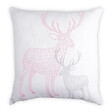 JBY - Coussin décoratif 40x40cm Cerf - Rose - vignette