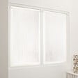 JBY - Vitrages passe-tringle Joanie - Blanc doré - 2x60x90cm - vignette