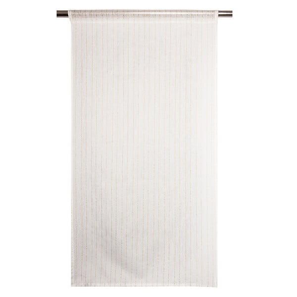 JBY - Vitrages passe-tringle Joanie - Blanc doré - 2x60x90cm - large