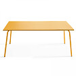 OVIALA - Ensemble table de jardin et 8 chaises bistrot en acier jaune - Palavas - vignette