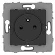 ZENITECH - Prise simple 2P+T 16A - à composer - métal noir brossé - Kouro - Zenitech - vignette