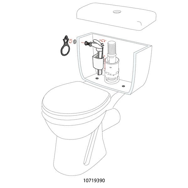 WIRQUIN - Rob flot silencieux servo-valv - large