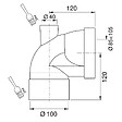 WIRQUIN - Pipe rigide courte coudee feme - vignette