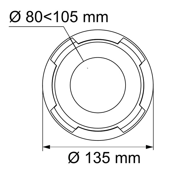 WIRQUIN - Bague + joint de pipe rigides - large