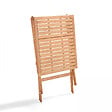 OVIALA - Ensemble table carrée pliante et 2 chaises pliantes noir - Sete - vignette