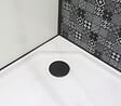 ONDEE - Cabine de douche CIMENT - Carreaux de ciment - Noir - 100x80cm - vignette