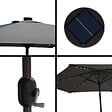 M.CEZARE - Parasol droit lumineux - 2,95m  - anthracite - vignette