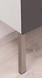 ONDEE - Jeu de 4 pieds découpables pour meuble suspendu - 40x3,8x3,8cm - Inox - Chromé - vignette