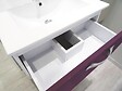 ONDEE - 2 Façades de tiroir MIXY - pour meuble de salle de bain - 60cm - Aubergine - Laqué - vignette