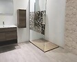 ONDEE - Receveur de douche  NOLA 3 - 90x120x3 - Résine - Nature bois - Bonde - Découpable - vignette