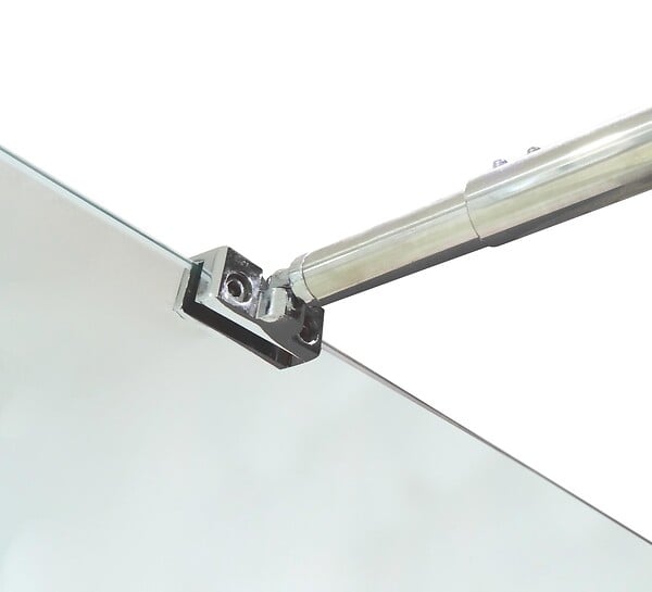 ONDEE - Paroi de douche TUHINA - Verre trempé 8mm - Sérigraphie Dépolie - 100x200cm - large