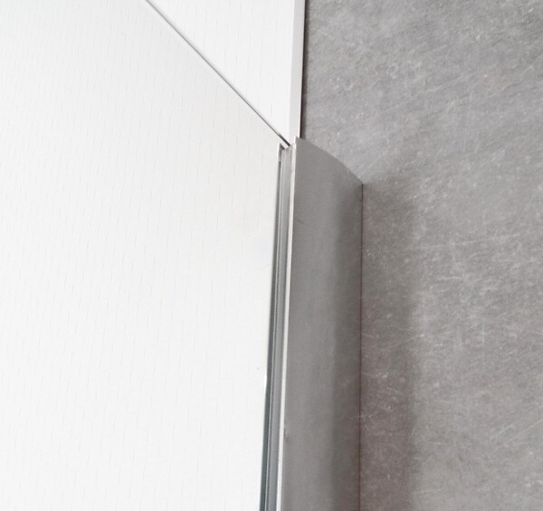 ONDEE - Paroi de douche ONDA - Verre trempé 8mm - Sérigraphie Givrée à motif - 120x200cm - large