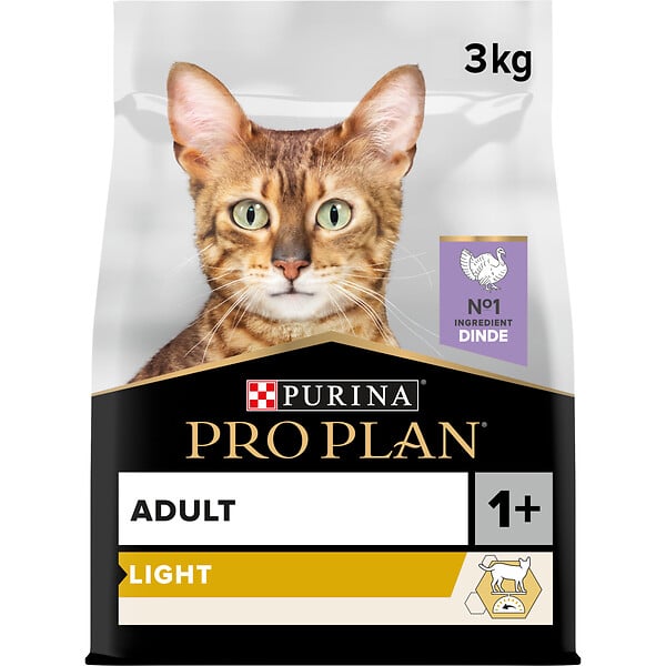 PROPLAN - Croquettes chat Light - riche en Dinde - 3kg - large