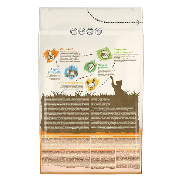 CAT CHOW - Croquettes chat adulte au poulet - 3kg - large