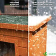 VOUNOT - Maison pour Chat en bois avec toit bitumé autoportant et porte à lamelles PVC - vignette