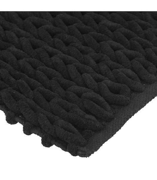 5 FIVE SIMPLY SMART - Grand Tapis de Salle de Bain épais Noir 50 x 120 cm - large