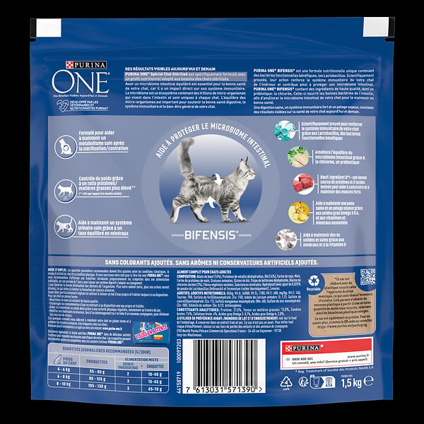 ONE - Croquettes chat stérilisé - Boeuf - 1.5kg - large