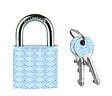 MASTER LOCK - Cadenas en métal massif 30mm - 2 clés personnalisées - motif imprimé - vignette