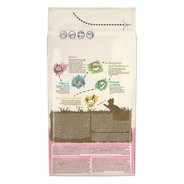 CAT CHOW - Croquettes chaton - Au poulet - Riche en DHA - 1,5 kg - large