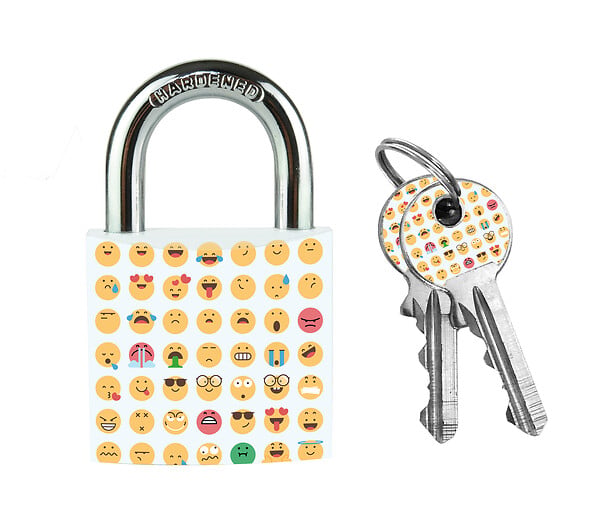 MASTER LOCK - Cadenas en métal massif 30mm - motifs fun et colorés - large