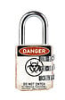 MASTER LOCK - Cadenas combinaison 30mm - corps zamak - anse acier 22mm -danger - vignette