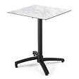 OVIALA - Table de terrasse 70 cm inclinable marbre - Opéra - vignette