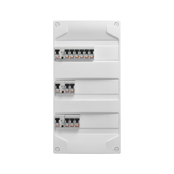DEBFLEX - Coffret électrique 3 rangées - 11 disjoncteurs 3 ID 40/63A - large
