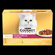GOURMET - Boite repas chat adulte Double Délice - 12x85g - vignette