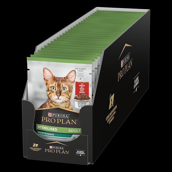 PROPLAN - Aliment chat adulte stérilisé - Boeuf - 85g - large