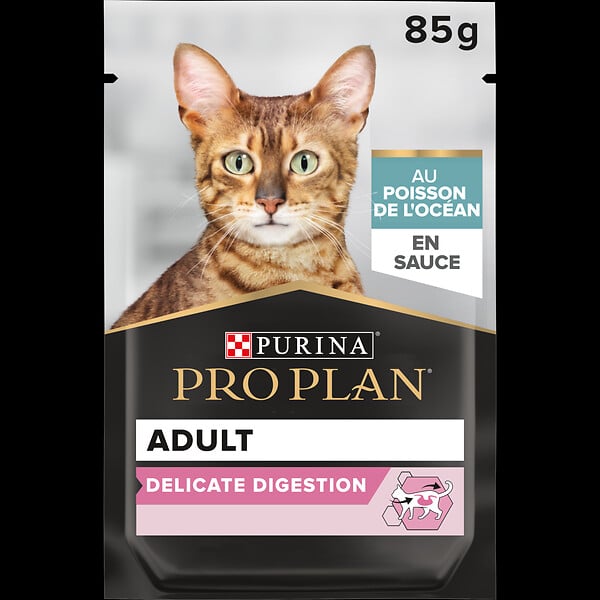 PROPLAN - Aliment chat adulte Délicate - Poisson - 85g - large