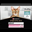 PROPLAN - Aliment chat adulte Délicate - Poisson - 10x85g - vignette