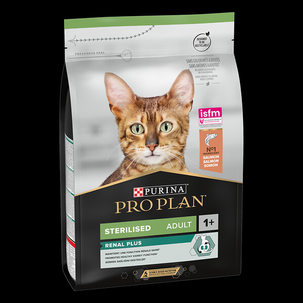 PURINA - Croquettes chat stérilisé adulte - Saumon - 3kg - large
