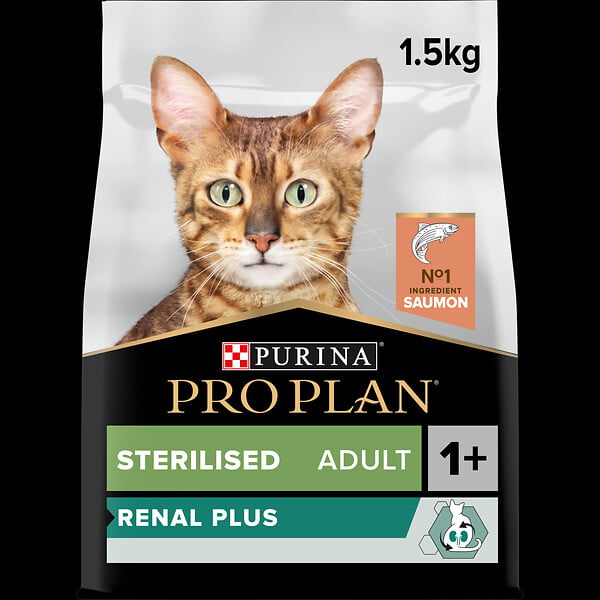 PROPLAN - Croquettes chat stérilisé -  Saumon - 1,5kg - large