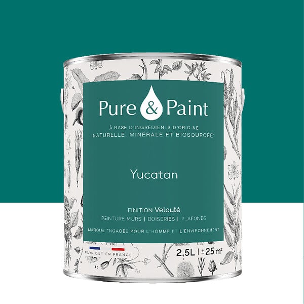 PURE&PAINT - Peinture végétale - Velouté - Yucatan - 2,5L - large