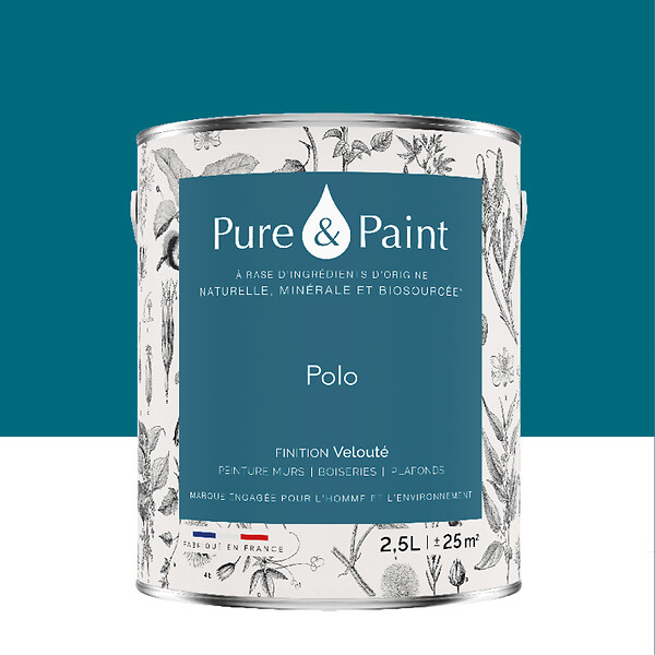 PURE&PAINT - Peinture végétale - Velouté - Polo - 2,5L - large