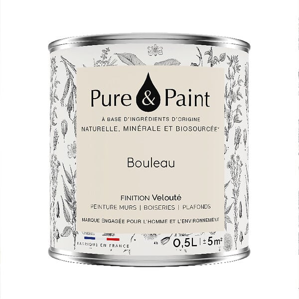 PURE&PAINT - Peinture velouté Pure & Paint - Bouleau - 0.5L - large