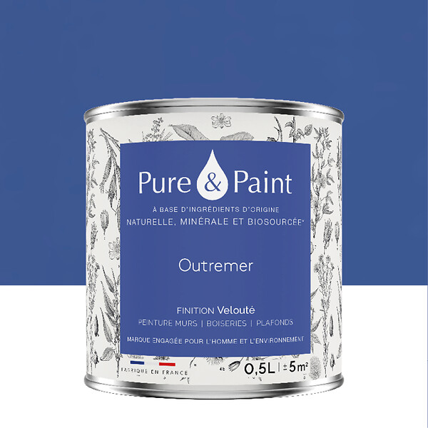 PURE&PAINT - Peinture veloutée Pure & Paint - Outremer - 0,5L - large