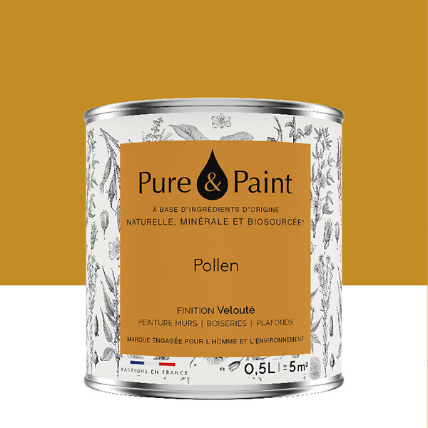 PURE&PAINT - Peinture veloutée Pure & Paint - Pollen - 0,5L - large