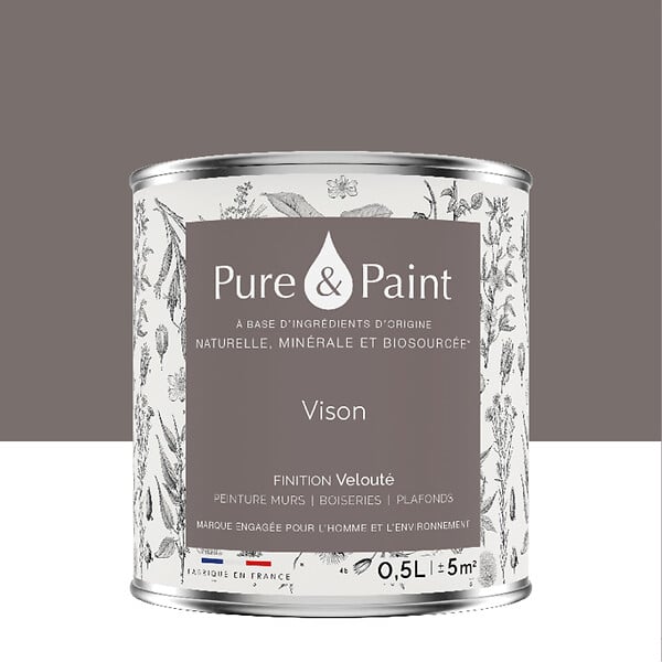 PURE&PAINT - Peinture velouté Pure & Paint - Vison - 0.5L - large