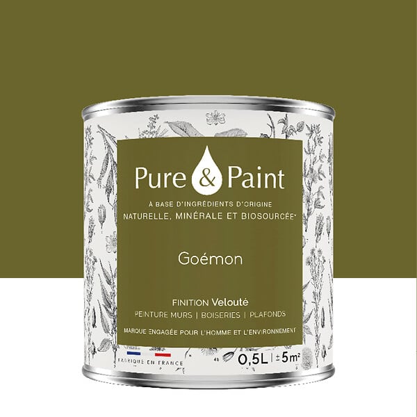 PURE&PAINT - Peinture veloutée Pure & Paint - Goémon - 0.5L - large