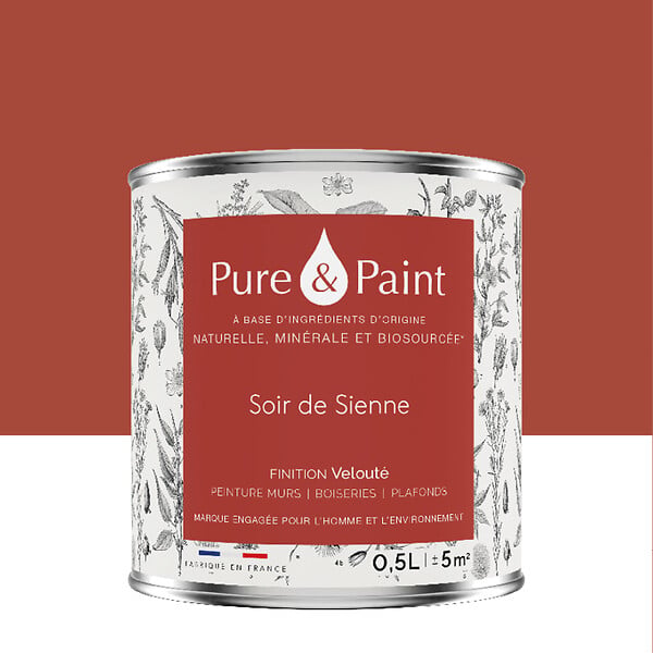 PURE&PAINT - Peinture veloutée Pure & Paint - Soir de Sienne - 0,5L - large
