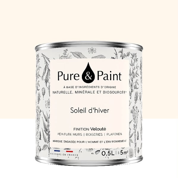 PURE&PAINT - Peinture velouté Pure & Paint - Soleil d'hiver - 0.5L - large