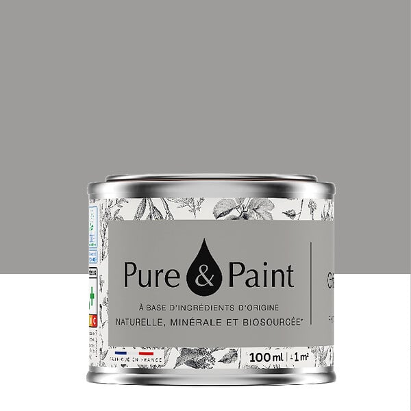 PURE&PAINT - Peinture veloutée Pure & Paint - Gris fumé - 100ml - large