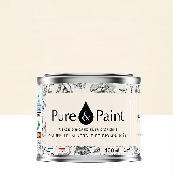PURE&PAINT - Peinture intérieure veloutée - Parchemin - 100ml - large