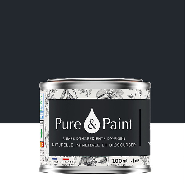 PURE&PAINT - Peinture veloutée Pure & Paint - Ebène - 100ml - large