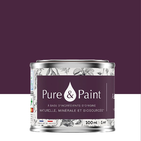 PURE&PAINT - Peinture velouté Pure & Paint - Aubergine - 100ML - large