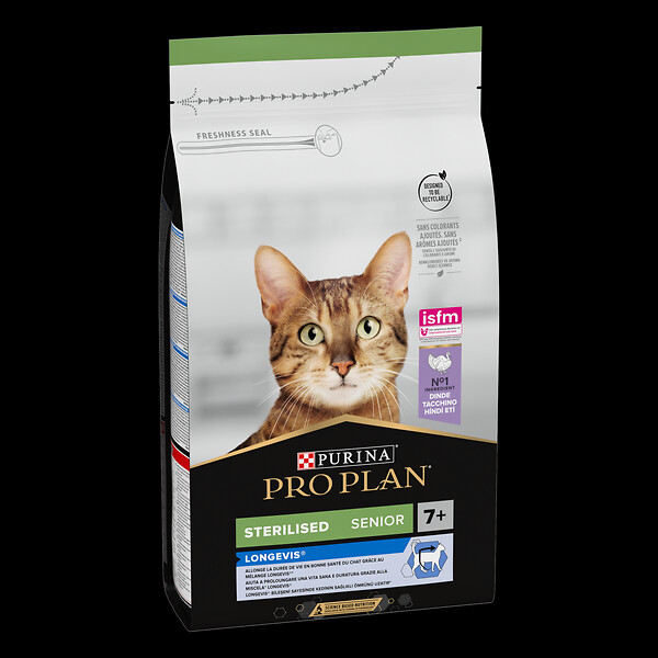 PROPLAN - Croquettes chat stérilisé 7+ PRO PLAN avec LONGEVIS - 1.5kg - large