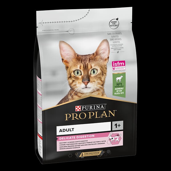 PROPLAN - Croquettes chat Délicate Adult - Optidigest - riche en Agneau - 3kg - large