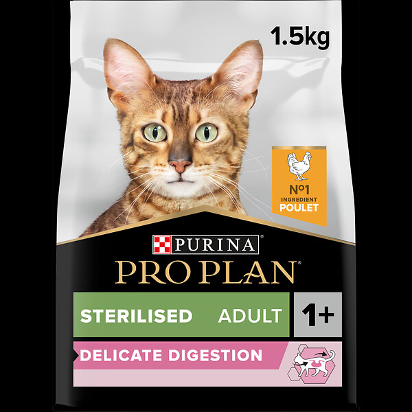 PROPLAN - Croquettes chat stérilisé adulte - Poulet - 1,5 kg - large