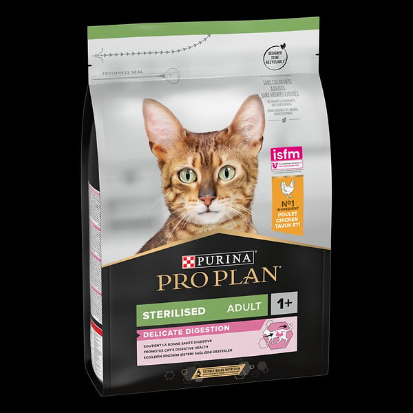 PROPLAN - Croquettes chat stérilisé adulte - Poulet - Optidigest - 3kg - large